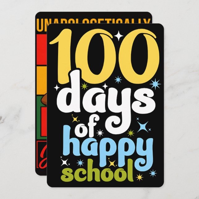 100 Days Learning Black History 2026  Holiday Card (Front/Back)