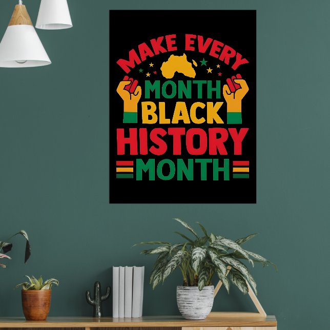 100 Days Learning Black History 2026 Poster  (Living Room 1)