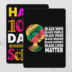 100 Days Learning Black History 2026 Poster  Holiday Card