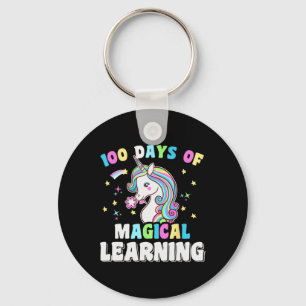 100 Days Magical Unicorn Kids Costume 100th Day Of Key Ring