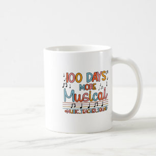 100 Days More Musical Notes 100 Days Of School Mus Coffee Mug