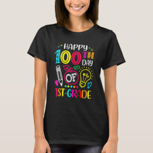 100 days of 1st Grade 100th day of School Teacher T-Shirt