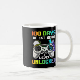 100 Days Of 1st Grade Level Unlocked Gamer Video G Coffee Mug