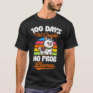 100 Days Of 1st Grade No Prob Llama Cute Animal  J T-Shirt