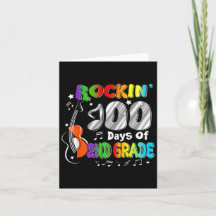 100 Days Of 2nd Grade 100th Day Of School Boys Gir Card