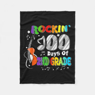 100 Days Of 2nd Grade 100th Day Of School Boys Gir Fleece Blanket