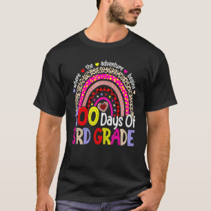 100 Days Of 3rd Grade 100th Day Of School Rainbow T-Shirt