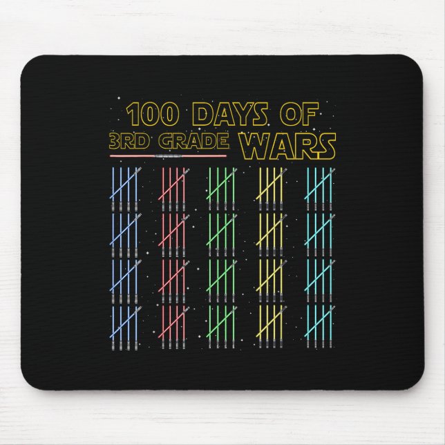 100 Days Of 3rd Grade Wars 100th Day Of School Mouse Mat (Front)