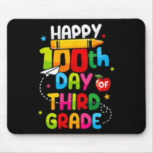 100 Days Of 3rd Happy 100th Day Of School Teachers Mouse Mat