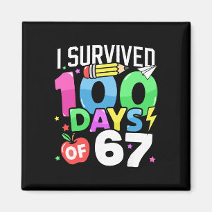 100 Days Of 67 100th Day Of School Kids Teacher _1 Magnet