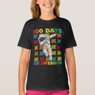 100 Days Of Awesome Astronaut 100th Day Of School T-Shirt