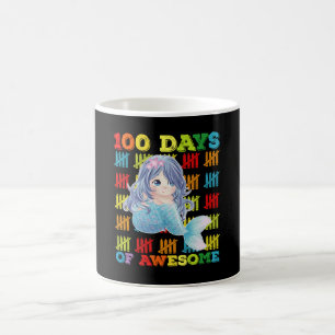 100 Days Of Awesome Mermaid 100th Day Of School Coffee Mug