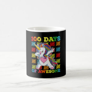 100 Days Of Awesome Unicorn 100th Day Of School Coffee Mug