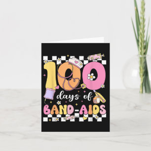 100 Days Of Band Aids School Nurse 100th Day Of Card