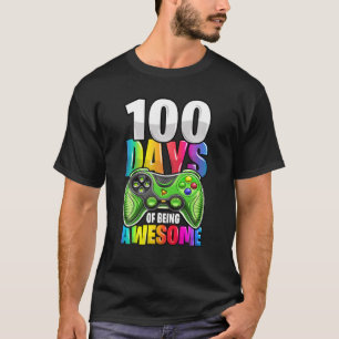100 Days Of Being Awesome Video Game Controller Ga T-Shirt