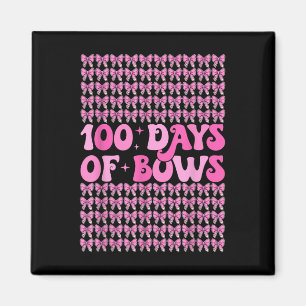 100 Days Of Bows Coquette 100th Day Of School Bow Magnet