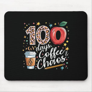 100 Days Of Coffee And Chaos 100th Day Of School S Mouse Mat