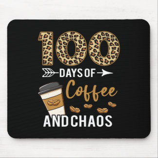 100 Days Of Coffee And Chaos Happy 100th Day Schoo Mouse Mat