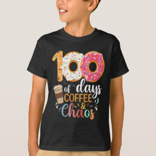 100 Days Of Coffee And Chaos teacher 100th day Sch T-Shirt