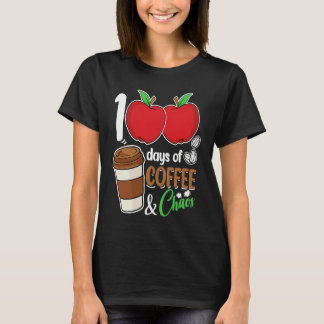 100 Days Of Coffee & Chaos  100th Day Of School Te T-Shirt