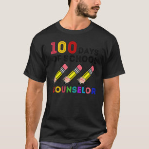 100 Days Of Counselor Happy 100th Day Of School T-Shirt