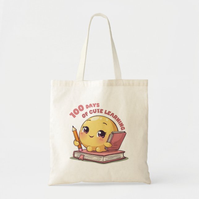 100 Days of Cute Learning Tote Bag (Front)