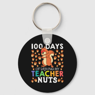 100 Days Of Driving My Teacher Nuts Fun Dabbing Sq Key Ring
