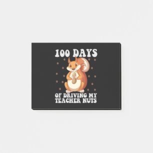 100 Days Of Driving my Teacher Nuts GroundHog  Post-it Notes