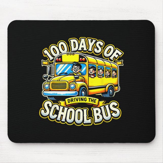 100 Days Of Driving The School Bus 2  Mouse Mat (Front)