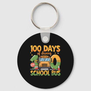 100 Days Of Driving The School Bus Drivers Funny M Key Ring