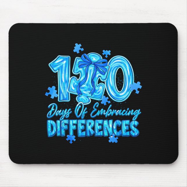 100 Days Of Embracing Differences 100 Days Of Scho Mouse Mat (Front)