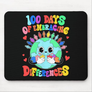 100 Days Of Embracing Differences Autism Awareness Mouse Mat