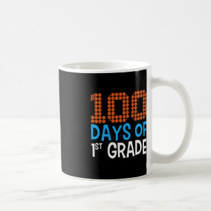 100 days of first grade basketball Sport 100th day Coffee Mug