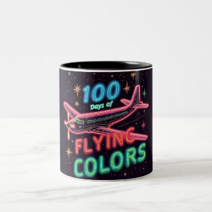 100 Days of Flying Colours Two-Tone Coffee Mug