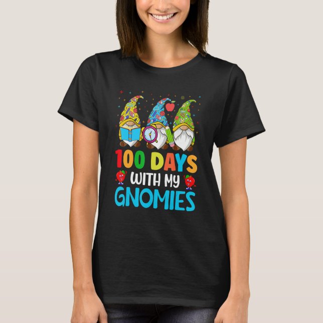 100 Days of Gnomies Kids Child Happy 100 Days Of S T-Shirt (Front)