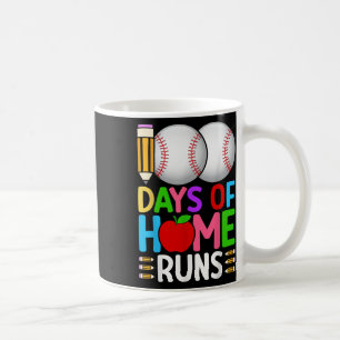 100 Days Of Home Runs Baseball 100th Day Of Coffee Mug