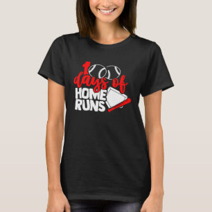 100 days of home runs Baseball  100th day of schoo T-Shirt