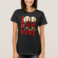 100 Days Of Home Runs School Baseball Boys Girls
