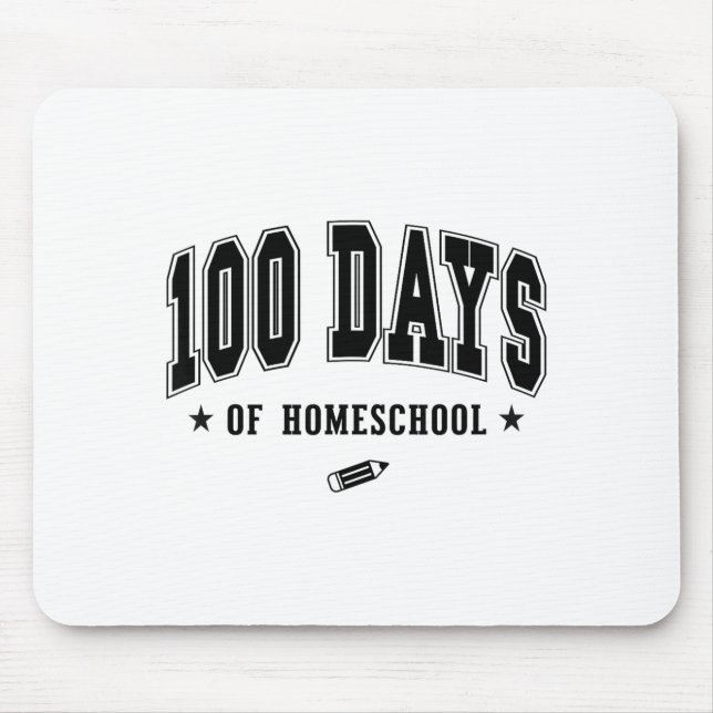 100 Days Of Homeschool  Mouse Mat (Front)