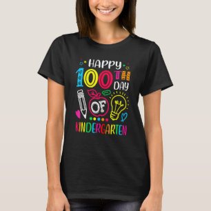 100 days of Kindergarten 100th day of School Teach T-Shirt
