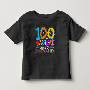 100 Days of Kindergarten Colourful Cute Toddler T-Shirt
