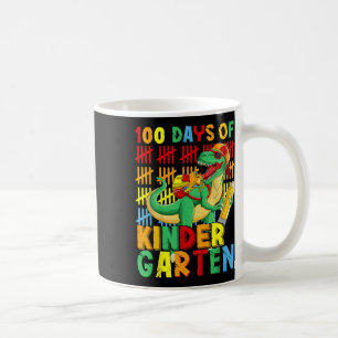 100 Days Of Kindergarten Dinosaur 100th Day Of Coffee Mug