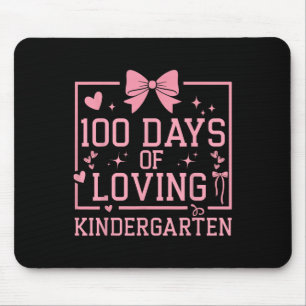 100 Days Of Kindergarten Girl 100th Day Of School Mouse Mat