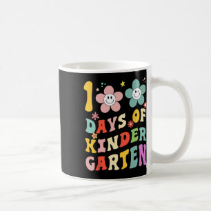 100 Days Of Kindergarten Groovy 100th Day School T Coffee Mug