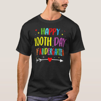 100 Days Of Kindergarten - Happy 100th Day Of Scho T-Shirt