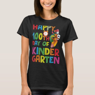 100 Days Of Kindergarten - Happy 100th Day Of Scho T-Shirt