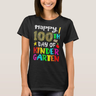 100 Days Of Kindergarten Happy 100th Day Of School T-Shirt