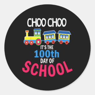 100 Days Of Kindergarten School Student Teacher Classic Round Sticker