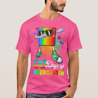 100 Days Of Kindergarten School Teacher Kids 100th T-Shirt