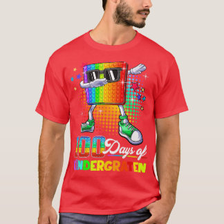 100 Days Of Kindergarten School Teacher Kids 100th T-Shirt